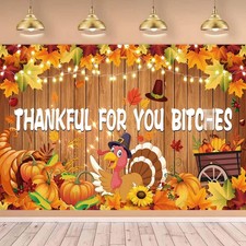 Friendsgiving Party Decorations,Large Friendsgiving Backdrop Thanksgiving