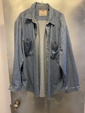 Vintage Levi’s Red Tab Denim Button Up Men's Blue Long Sleeve Shirt Size XL