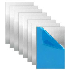 8 Fogli Lamiera Alluminio 0,5Mm Alluminio 30X20Cm Con Pellicola Protettiva, Pias