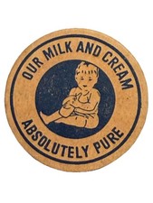Antique Cream Milk Bottle Cap Dairy Farm Product Lot Of 30 Indiana