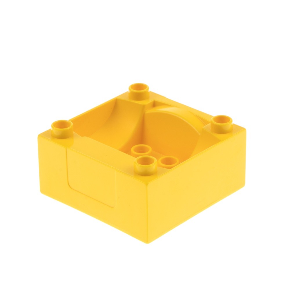 1x Lego Duplo Cab 4x4x1 1/2 Yellow Train Construction Vehicle Attachment 51547
