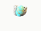 STERLING SILVER TURQUOISE RING SIZE 13 — photo 1