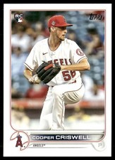 Cooper Criswell 2022 Topps Angels #521