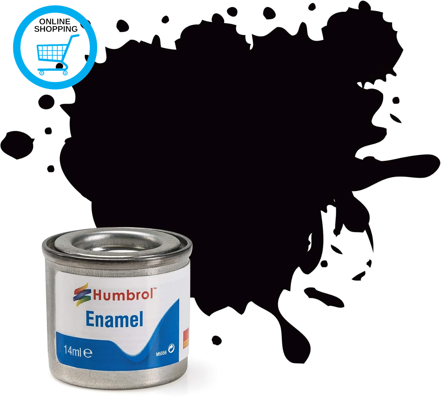 85 Coal Black Satin Enamel 14Ml Model Kit Paint