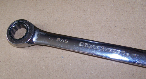 GearWrench 8" 12 punti SAE doppia chiave a cricchetto - 9/16" e 5/8" - Foto 4 di 4