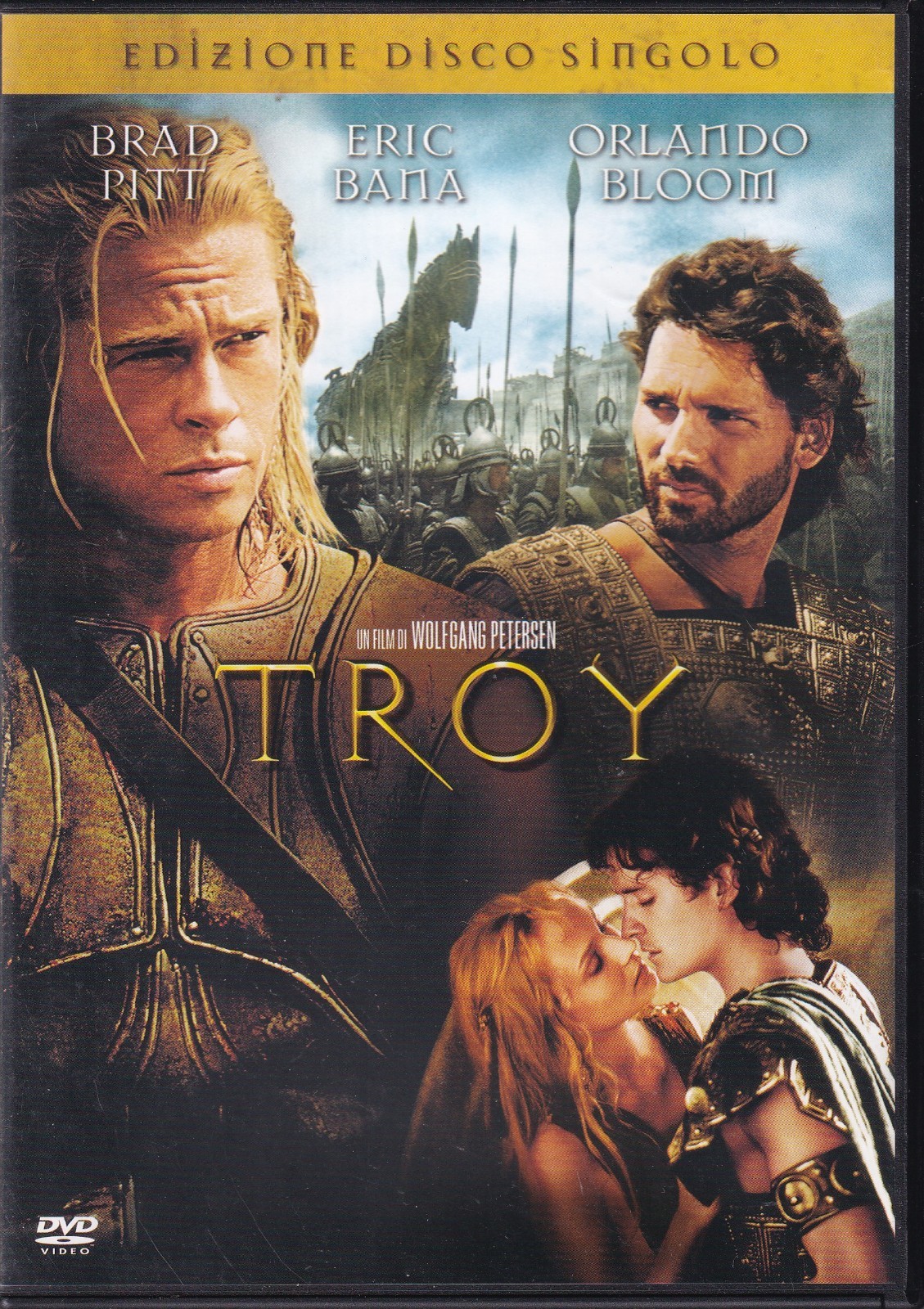 TROY DVD Brad Pitt Eric Bana Orlando Bloom Versione Vendita Ottimo M11162