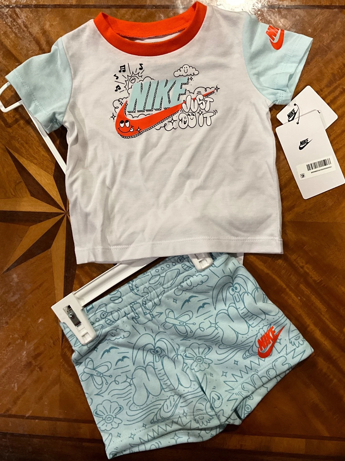 New Nike 2pc shorts Set Size 12 months - Glacier Blue