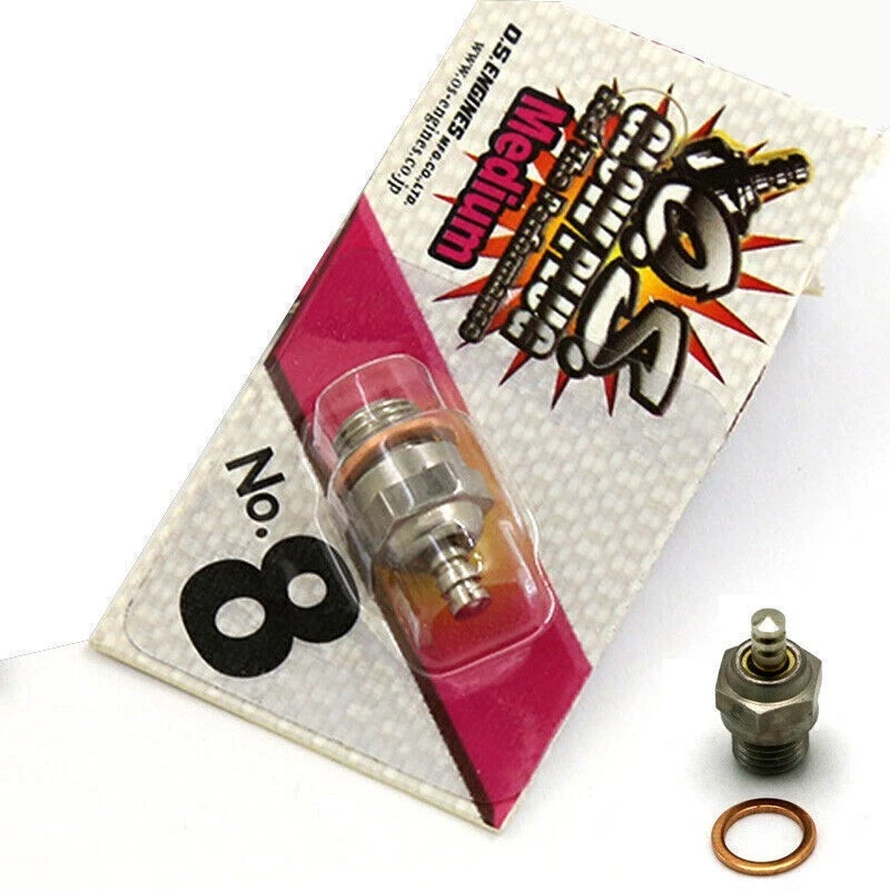 OS Glow Plug No.8 Standard Glow Plug Spark Medium For RC Car Truck Nitro Engine - Image 2 of 4