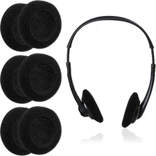 6 Pack 50mm Foam Ear Cushion Covers Headset Replacement Pads Phone Two Way Radio