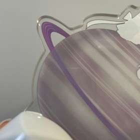 Sailor Moon Flash Acrylic Keychain LE Saturn 30th Anniv MIB LightUp