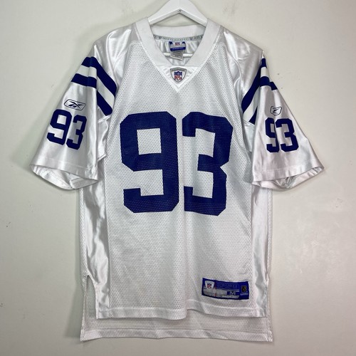 Reebok Dwight Freeney #93 Indianapolis Colts White On Field Jersey Size Medium - Picture 1 of 15