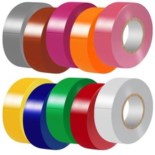 Electrical Tape Matte10 Colors 3/4-Inch by 60 Feet, Waterproof, Strong Adhesive