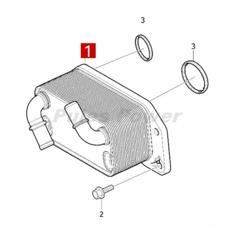 31293761 INA Engine Oil Cooler OEM for Volvo S60 V60 S80 V90 XC40 XC60 XC70 XC90 - Imagem 4 de 4