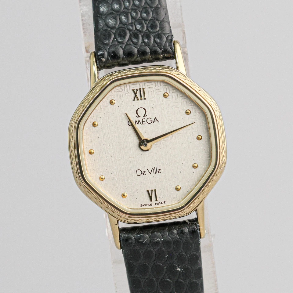 No Tariffs *MINT* Vintage OMEGA De Ville Cal.1387 Qz Push Crown Roman 20mm Women - Image 3 of 4