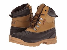 NEW FILA Men's WATERPROOF Weathertech Extreme BLACK OR WHEAT TAN DUCK BOOTS