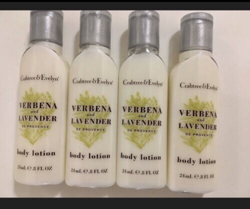 Crabtree & Evelyn Verbena & Lavender Lotion  (.8 oz X 4)