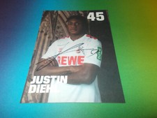 Justin Diehl 1.FC Köln Saison 23/24 signiert signed Autogramm Autogrammkarte new