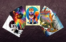 RANDOM ACEO Trading Card Print Artist T Mills  2.5"x3.5"  Limited 2023