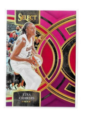 Tina Charles 2024 Panini Select Basketball Pink Prizm #107 Serial #d 36/99