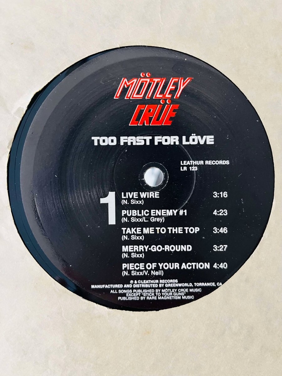 MÖTLEY CRÜE LEATHUR too fast for love Motley Crue – Too Fast For Love (Leathür Records Version