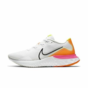 nike renew run white orange