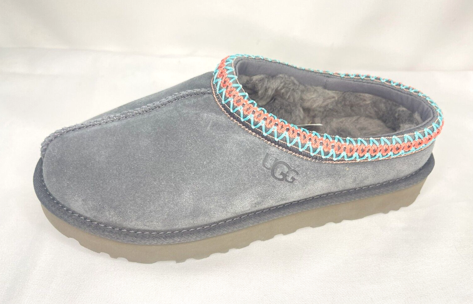 SAOLA UGG Pantofole Donna Tasman Grigio 5955 (SOLO STIVALE SINISTRO!) Autentico nuovo senza scatola