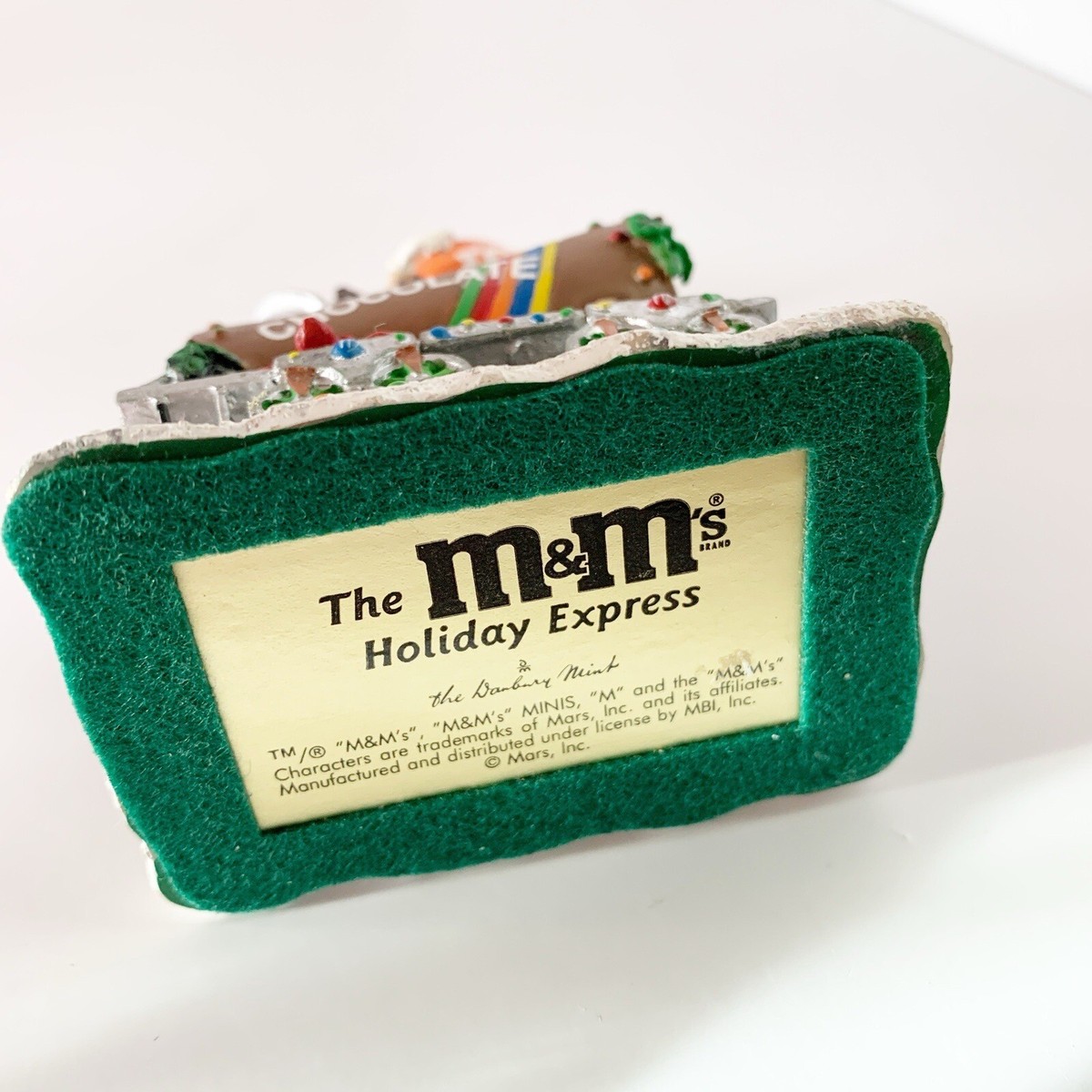 Danbury Mint M&M Train Car Holiday Express Orange Cannon