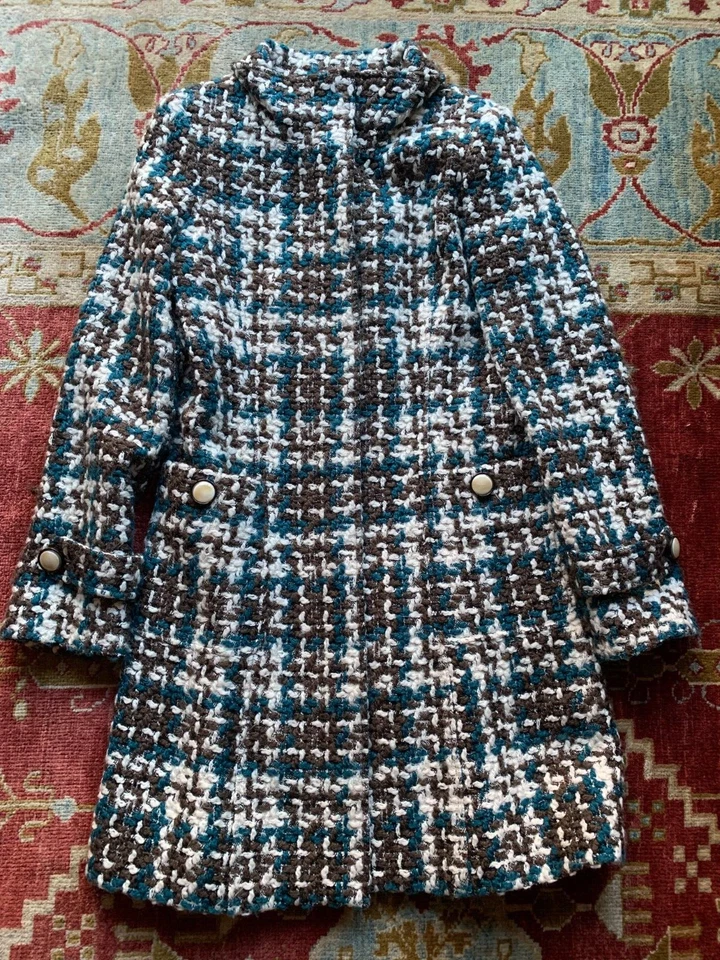 ARDEN B. Años 90 De Colección Chaqueta Abrigo Mujer Mezcla Lana Talla L, Increíble Estado Foto 4 de 4