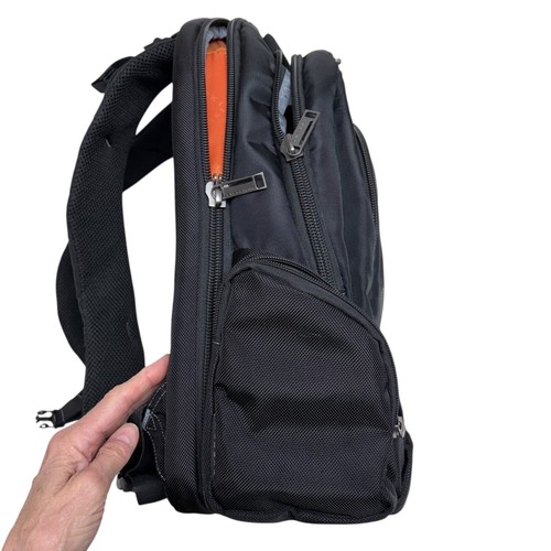 backpack daypack computer bag EVERKI black w/orange accent 17x13x8 2.9 lbs - Afbeelding 3 van 24