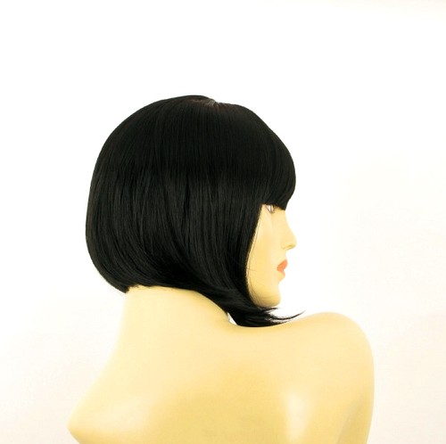 short wig for women smooth black ref brenda 1b - Imagen 7 de 8