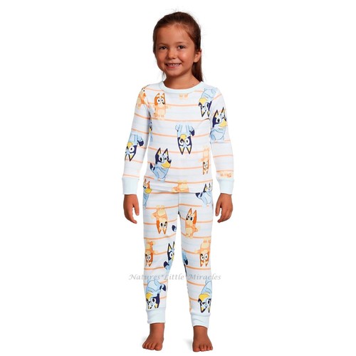 BLUEY Disney Schlafanzug Kleinkind Größe 12M 18M 2 3 4 5 Jungen Mädchen Shirt Hose Baumwolle - Bild 1 von 4
