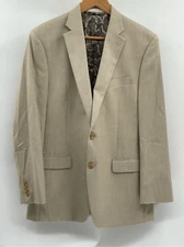 Lauren Ralph Lauren Blazer Sport Coat Suit Jacket Men Size 40 R Tan Beige