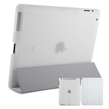 Smart Custodia Protettiva IPAD 2 3 4 Case Cover Regolabile Supporti Bianco