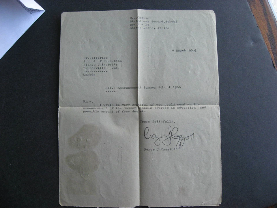 Sierra Leone multifrank cover to QC Canada 1966 check it out! - Image 3 of 3