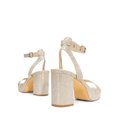 Women High Chunky Block Heel Sandals Ankle Strap Open Toe Wedding Dress Shoes - Picture 9 of 26