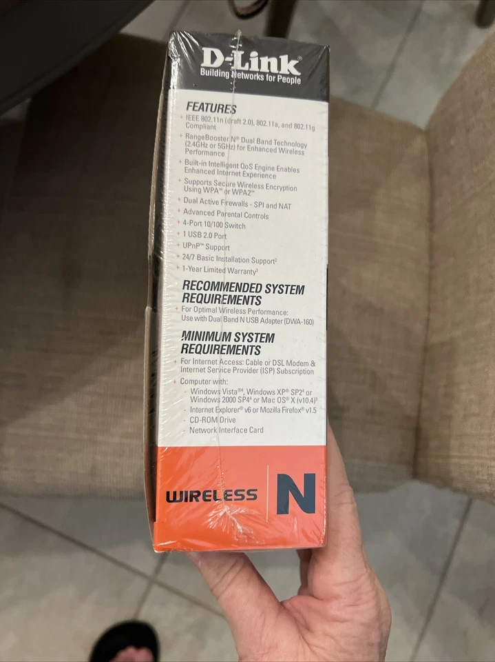 D-Link RangeBooster N DIR-628 54 Mbps Wireless N Router Computers Game Systems - Image 3 of 4