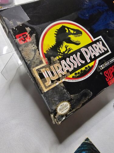 SNES Jurassic Park (Super Nintendo) CIB Complete In Box *Manual Heavily Worn* - Picture 4 of 5