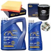 MotoröL Filter Set 10W-40 6 Liter + ÖLablassschraube FüR Audi A4 Quattro 193 PS