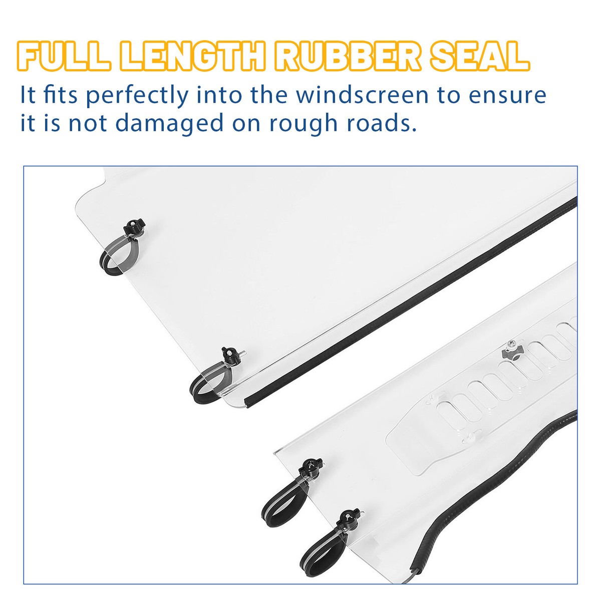 Clear Front Vented Windshield For Polaris Ranger XP 500/ 700 800