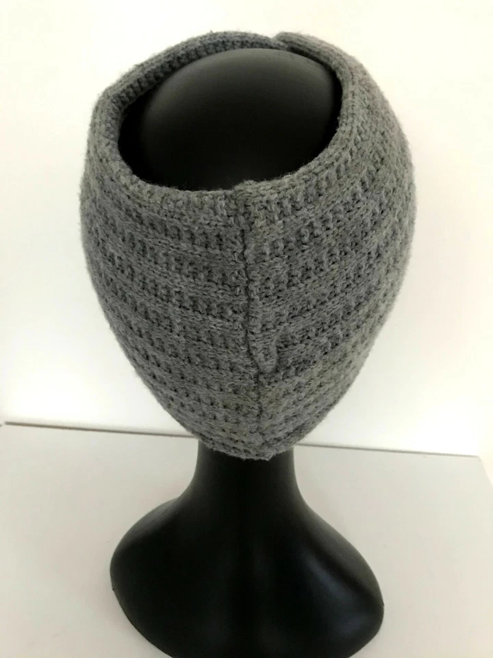 Diadema de invierno Zara bebé gris tejido ancho talla única Foto 3 de 4