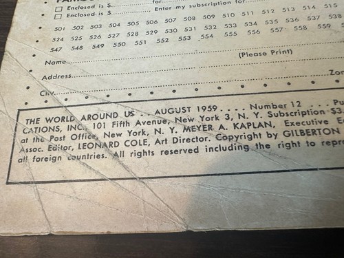 World Around Us #12 1959- Illustrated Story of the Coast Guard VG - Picture 6 of 7