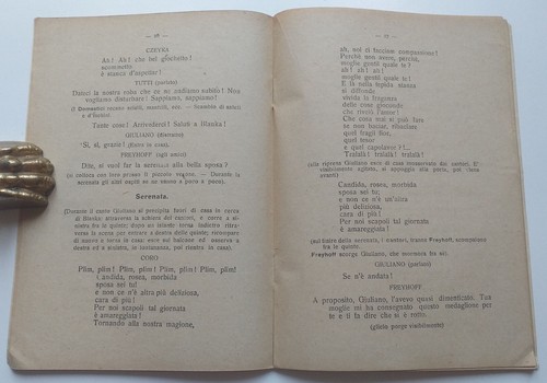 Franz Lehar “La mazurca blu” Sonzogno 1921. Libretto dell'operetta - Imagen 9 de 13