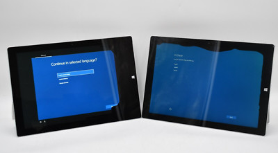Lot of 2 Microsoft Surface Pro 3 1631 i5-4300U 1.9Ghz 8GB 256GB SSD WIN10 *Read