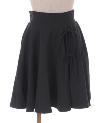 スカート flare mini skirt(black) Made by Johnny Women's Basic Versatile Stretchy Flared
