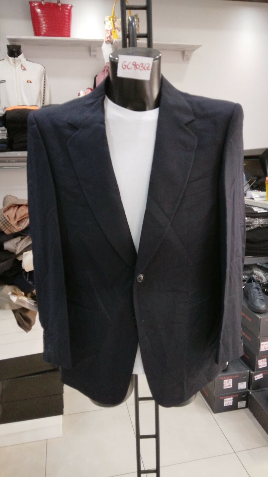 Men's Jacket 100% Wool Blue NEW Size 42 GC903LZ