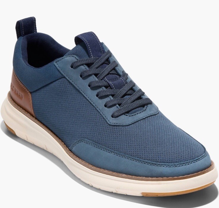 SAOLA Sneaker Derby Uomo Cole Haan Grand Remix BLU Navy British Tan