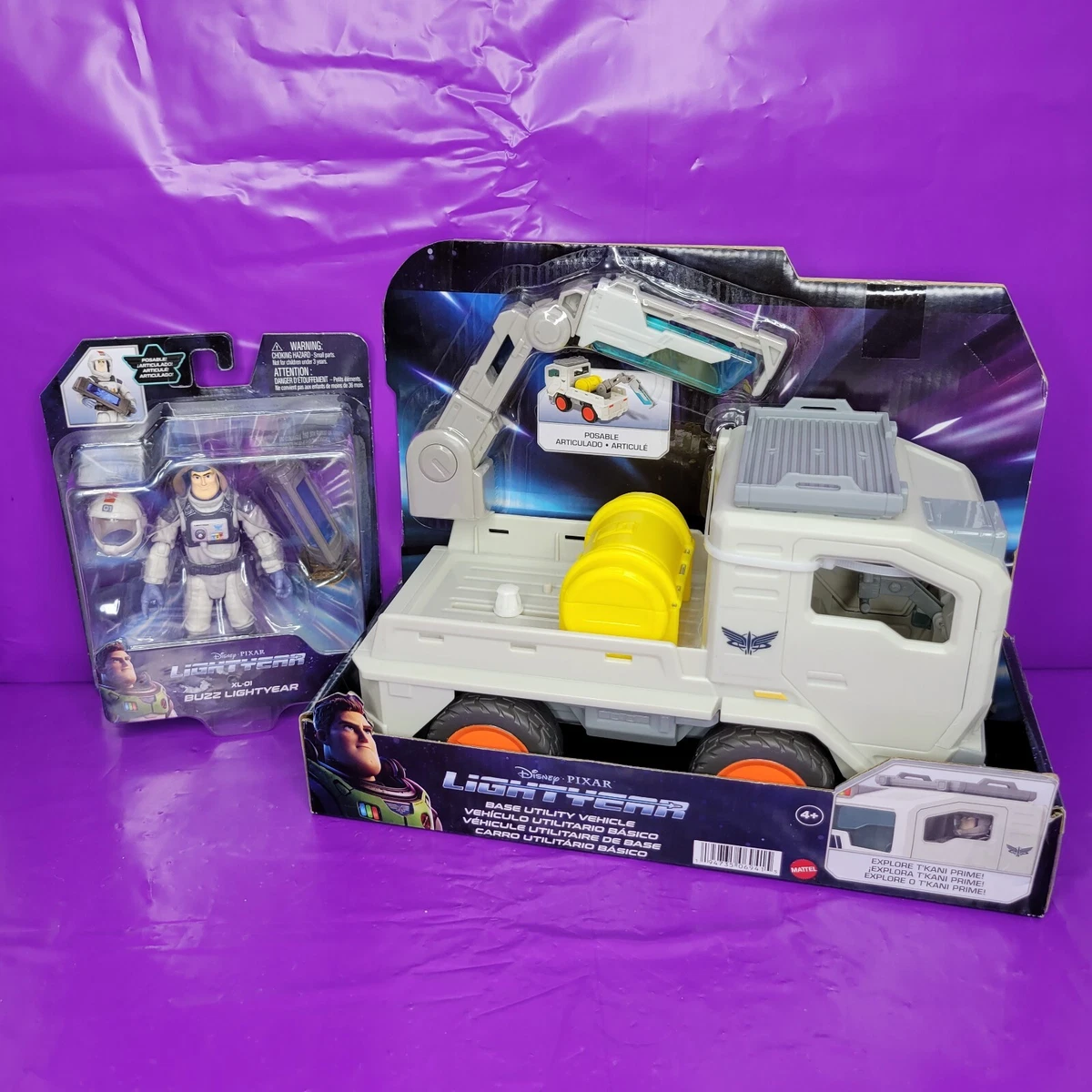 Disney Pixar Buzz Lightyear Movie Base Utility Truck Posable Vehicle Car BUZZ