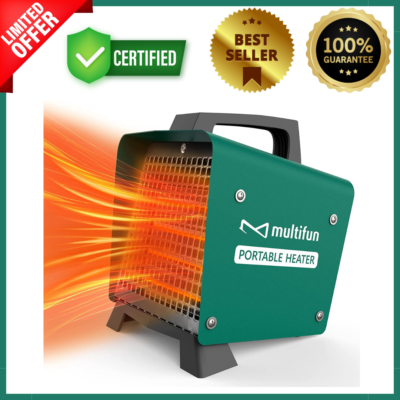 1500W Portable Electric Space Heater Garage Hot Air Fan Indoor Large Room  Green 842480100470 | eBay