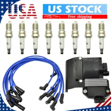 Igntion Coil & Iridium Spark Plug & Wire suit for Chevy GMC Savana D577 DR49