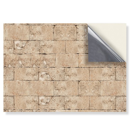 Dolls House Wallpaper: Stick On Vinyl Miniature Exterior Wall Coverings 1/12 - Picture 51 of 61